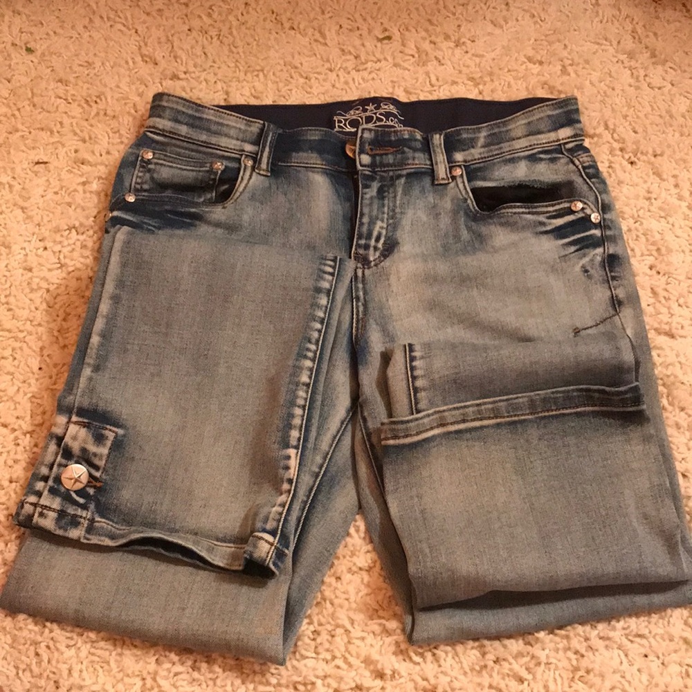 Rods brand bootcut jeans. 7/8x34